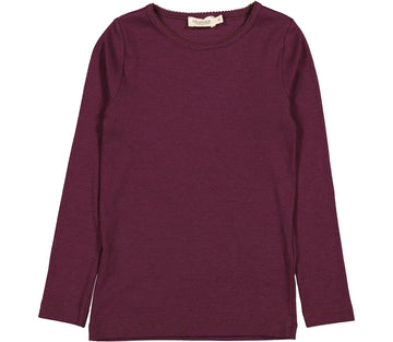 Tani, T-shirt - Deep Mulberry